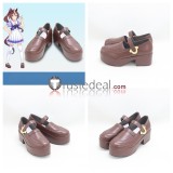Uma Musume Pretty Derby Tokai Teio White Brown Purple Red Cosplay Boots Shoes