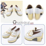 Uma Musume Pretty Derby Almond Eye Gold Ship Vivlos Golden Blue White Cosplay Boots Shoes
