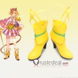 Uma Musume Pretty Derby T.M. Opera O 1st Anniversary Performance Yellow Golden White Cosplay Boots Shoes