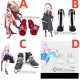 Blue Archive Kosaka Wakamo Smiling Professor Takanashi Hoshino Red Black White Cosplay Shoes Boots