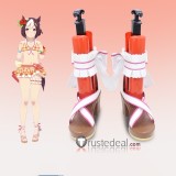 Uma Musume Pretty Derby Special Week Mejiro McQueen White Black Brown Cosplay Boots Shoes