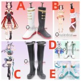Uma Musume Pretty Derby Special Week Mejiro McQueen White Black Brown Cosplay Boots Shoes