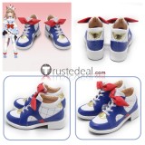 Uma Musume Pretty Derby Almond Eye Gold Ship Vivlos Golden Blue White Cosplay Boots Shoes