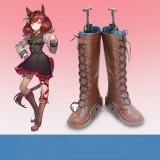 Uma Musume Pretty Derby Nice Nature White Brown Red Cosplay Boots Shoes