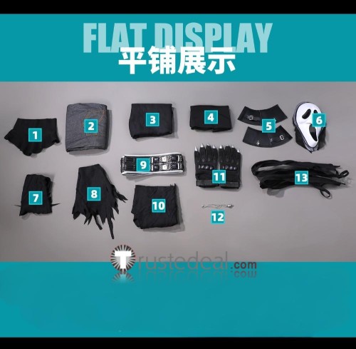 Dead By Daylight Danny Jed Olsen Johnson The Ghost Face Ghostface Mask Halloween Cosplay Costume 3