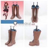 Uma Musume Pretty Derby Nice Nature White Brown Red Cosplay Boots Shoes
