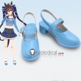 Uma Musume Pretty Derby Almond Eye Gold Ship Vivlos Golden Blue White Cosplay Boots Shoes