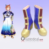 Uma Musume Pretty Derby T.M. Opera O 1st Anniversary Performance Yellow Golden White Cosplay Boots Shoes