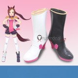 Uma Musume Pretty Derby Sirius Symboli Sakura Bakushin O Fine Motion Win Variation White Brown Black Cosplay Boots Shoes