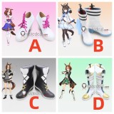 Uma Musume Pretty Derby Meisho Doto Daring Tact Bamboo Memory White Black Cosplay Boots Shoes