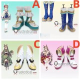 Uma Musume Pretty Derby Satono Diamond 1st Anniversary Performance Blue White Cosplay Boots Shoes