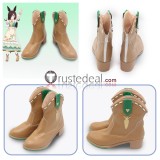 Uma Musume Pretty Derby Rice Shower White Brown Black Purple Cosplay Boots Shoes