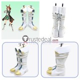 Uma Musume Pretty Derby Meisho Doto Daring Tact Bamboo Memory White Black Cosplay Boots Shoes