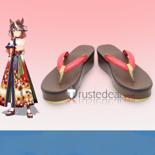 Uma Musume Pretty Derby Symboli Rudolf Maruzensky Brown Black Silver Cosplay Boots Shoes