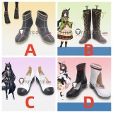 Uma Musume Pretty Derby Manhattan Cafe Curren Bouquetd'or Brown White Black Cosplay Boots Shoes