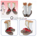 Uma Musume Pretty Derby Kitasan Black Red White Cosplay Boots Shoes