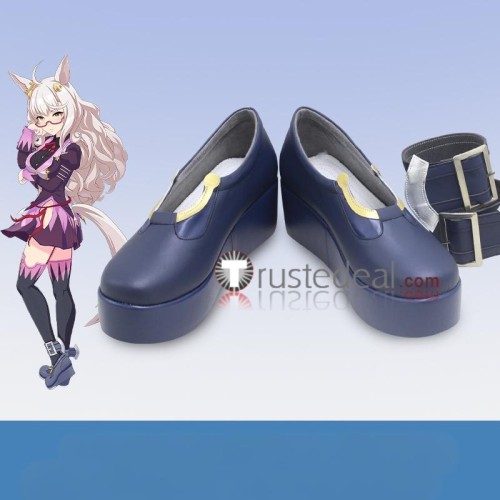 Uma Musume Pretty Derby Biwa Hayahide Agnes Digital Haru Urara Blue Orange Pink Cosplay Boots Shoes