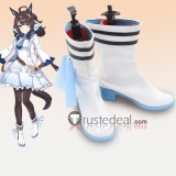 Uma Musume Pretty Derby Meisho Doto Daring Tact Bamboo Memory White Black Cosplay Boots Shoes