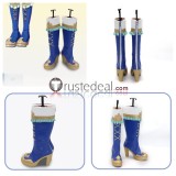 Uma Musume Pretty Derby Satono Diamond 1st Anniversary Performance Blue White Cosplay Boots Shoes