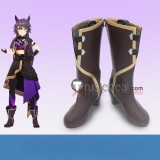 Uma Musume Pretty Derby Narita Brian Grey Borwn Pink Cosplay Boots Shoes