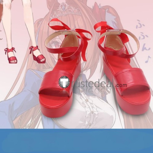 Uma Musume Pretty Derby Neo Universe Daiwa Scarlet White Red Cosplay Boots Shoes