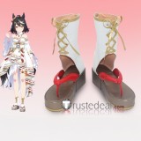 Uma Musume Pretty Derby Kitasan Black Red White Cosplay Boots Shoes