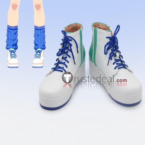 Uma Musume Pretty Derby Matikanetannhauser Seiun Sky White Brown Blue Cosplay Boots Shoes