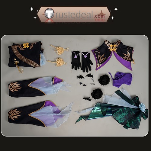 Fate Grand Order FGO Fairy Knight Lancelot Melusine Cheongsam Black White Cosplay Costume