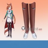 Uma Musume Pretty Derby Orfevre Ikuno Dictus Mejiro Dober Yaeno Muteki Purple Brown White Cosplay Boots Shoes