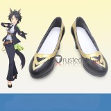 Uma Musume Pretty Derby Nishino Flower Fuji Kiseki Mr C B  White Brown Black Yellow Cosplay Boots Shoes