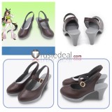 Uma Musume Pretty Derby Nishino Flower Fuji Kiseki Mr C B  White Brown Black Yellow Cosplay Boots Shoes