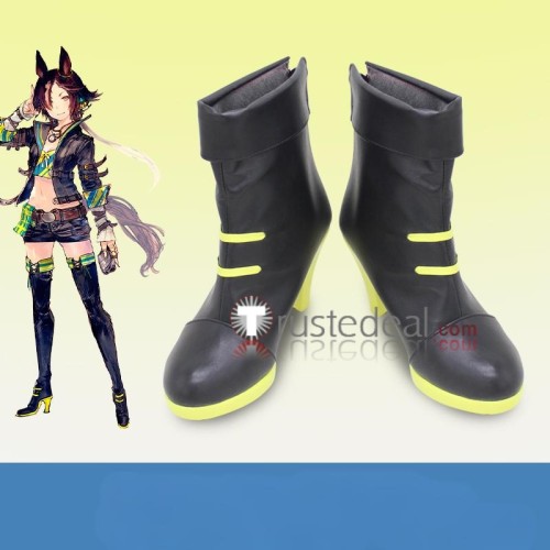 Uma Musume Pretty Derby Vodka Narita Taishin Bubble Gum Fellow Black Red Brown Yellow Cosplay Boots Shoes
