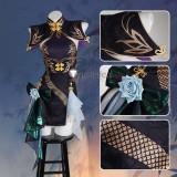 Fate Grand Order FGO Fairy Knight Lancelot Melusine Cheongsam Black White Cosplay Costume
