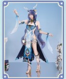Genshin Impact Lauma Blue Cosplay Costume