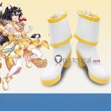 Uma Musume Pretty Derby Nishino Flower Fuji Kiseki Mr C B  White Brown Black Yellow Cosplay Boots Shoes