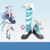 Uma Musume Pretty Derby Matikanefukukitaru Mejiro Ardan Gold City Green Blue White Cosplay Boots Shoes
