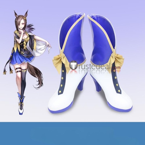 Uma Musume Pretty Derby Air Groove Hishi Akebono Taiki Shuttle Curren Chan White Brown Black Cosplay Boots Shoes