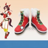 Uma Musume Pretty Derby Vodka Narita Taishin Bubble Gum Fellow Black Red Brown Yellow Cosplay Boots Shoes