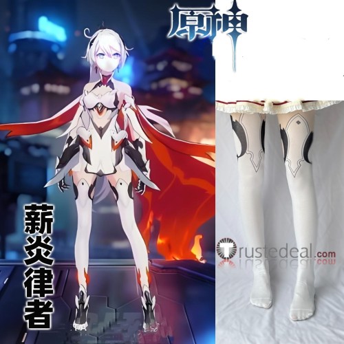 Genshin Impact Xinyan Keqing Sangonomiya Kokomi Ganyu Printed Tights Socks Leggings Stockings Cosplay Accessories