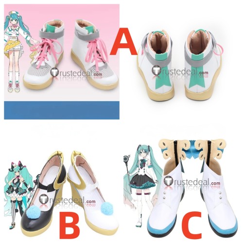 Vocaloid Miku 2024 Magical Mirai Concert Cosplay Boots Shoes