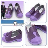 Pokemon Legends Z-A ZA Lida Corbeau White Purple Cosplay Shoes Boots