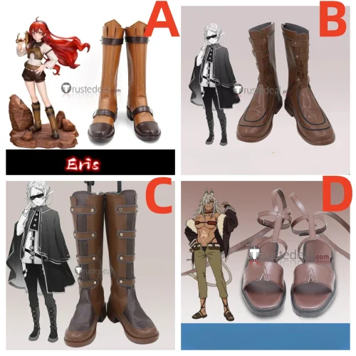 Mushoku Tensei Isekai Ittara Honki Dasu Jobless Reincarnation 2 Sylphiette Eris Boreas Greyrat Ghislaine Dedoldia Cosplay Shoes Boots