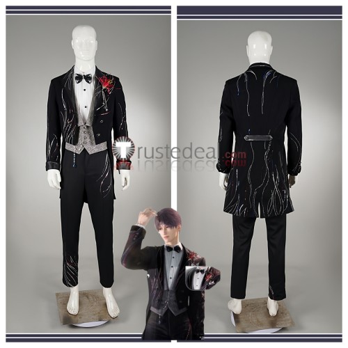 Love and Deepspace Rafayel Wedding Suit Black Cosplay Costume