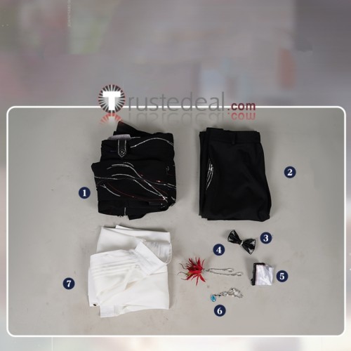 Love and Deepspace Rafayel Wedding Suit Black Cosplay Costume