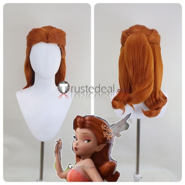Tinker Bell and the Pirate Fairy Rosetta Brown Styled Cosplay Wig