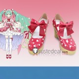 Vocaloid Miku Blue Archive HAO Strawberry 2024 Snow Cosplay Boots Shoes