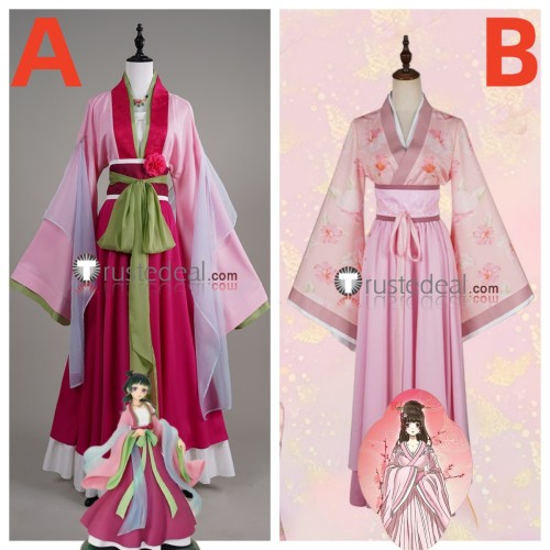 Kusuriya no Hitorigoto The Apothecary Diaries Maomao Psychic Princess Tong Ling Fei Qian Yunxi Pink Hanfu Dress Cosplay Costume