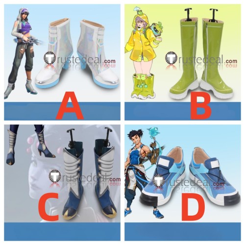Overwatch Ashe Mei Widowmaker Wuyang Silver Green Blue Cosplay Boots Shoes