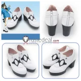 Pokemon Legends Z-A ZA Lida Corbeau White Purple Cosplay Shoes Boots