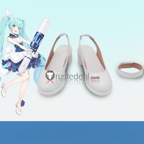 Vocaloid Miku Blue Archive HAO Strawberry 2024 Snow Cosplay Boots Shoes